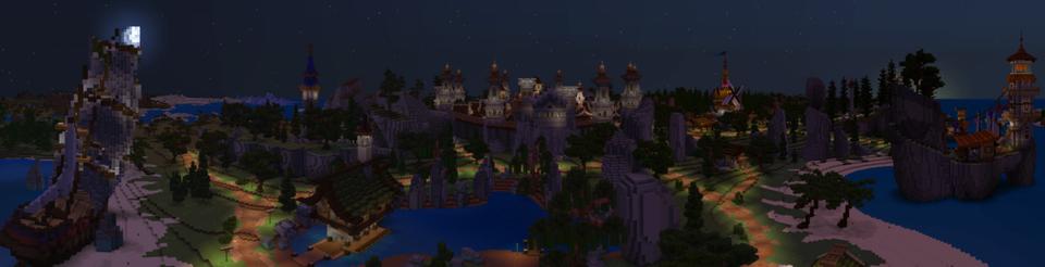 Panorama of the Minecraft Bedrock Marketplace product Royal Kingdom created by ThunderAy.