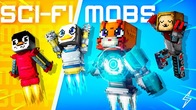Thumbnail of the Minecraft Bedrock Marketplace product Sci-Fi Mobs created by ThunderAy.