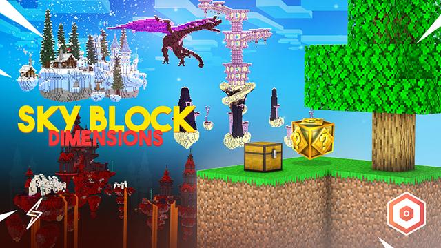 Thumbnail of the Minecraft Bedrock Marketplace product SkyBlock Dimensions created by ThunderAy.