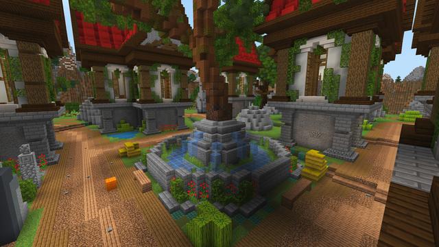Screenshot of the Minecraft Bedrock Marketplace product Spring Village created by ThunderAy.