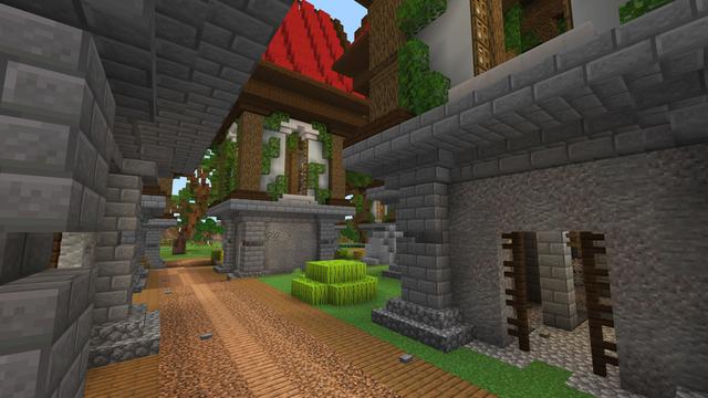 Screenshot of the Minecraft Bedrock Marketplace product Spring Village created by ThunderAy.