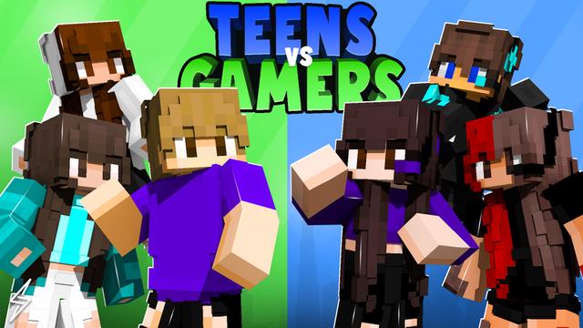 Thumbnail of the Minecraft Bedrock Marketplace product Teens vs Gamers created by ThunderAy.