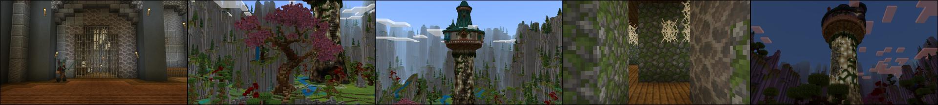 Panorama of the Minecraft Bedrock Marketplace product The Tower created by ThunderAy.
