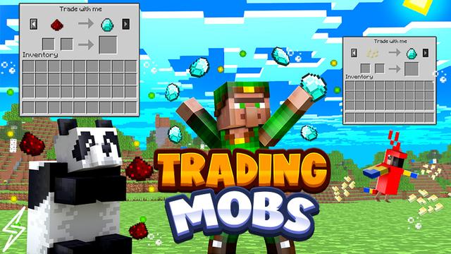 Thumbnail of the Minecraft Bedrock Marketplace product Tradeable Mobs created by ThunderAy.