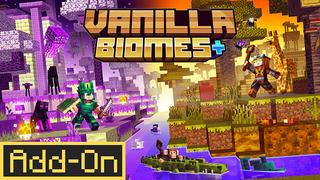 Thumbnail of the Minecraft Bedrock Marketplace product Vanilla Biomes+ Add-On created by ThunderAy.