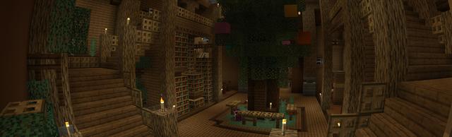 Panorama of the Minecraft Bedrock Marketplace product Winter Underground Base created by ThunderAy.