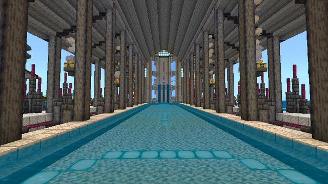 Screenshot of the Minecraft Bedrock Marketplace product Afport city created by Shaliquinn's Schematics.