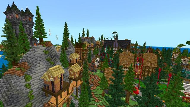 Screenshot of the Minecraft Bedrock Marketplace product Afport city created by Shaliquinn's Schematics.