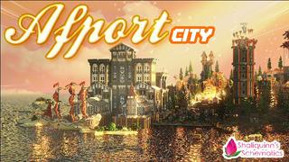 Thumbnail of the Minecraft Bedrock Marketplace product Ville d'Afport created by Shaliquinn's Schematics.