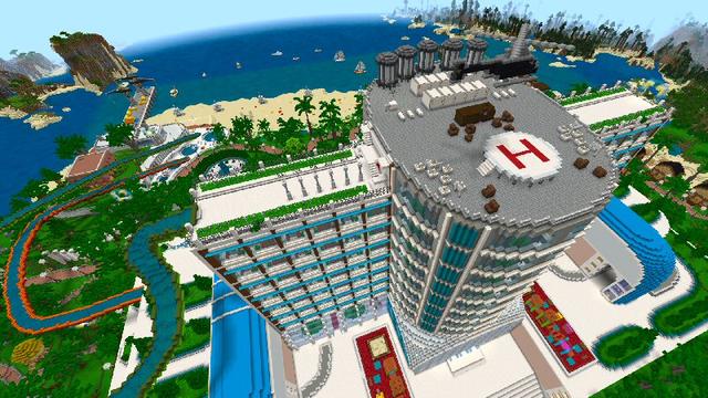 Screenshot of the Minecraft Bedrock Marketplace product All-Inclusive Resort created by Shaliquinn's Schematics.