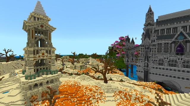 Screenshot of the Minecraft Bedrock Marketplace product Ancient Cathedral created by Shaliquinn's Schematics.