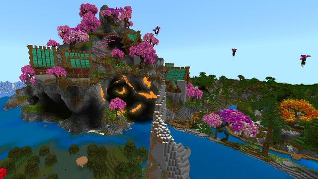 Screenshot of the Minecraft Bedrock Marketplace product Ancient Cathedral created by Shaliquinn's Schematics.