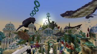 Screenshot of the Minecraft Bedrock Marketplace product Aquatica Lost City created by Shaliquinn's Schematics.