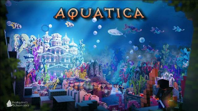 Thumbnail of the Minecraft Bedrock Marketplace product Aquatica created by Shaliquinn's Schematics.