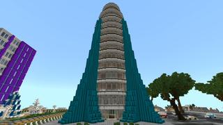 Screenshot of the Minecraft Bedrock Marketplace product Aurora City created by Shaliquinn's Schematics.