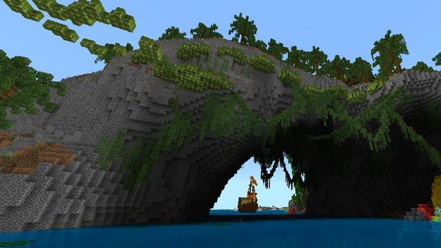 Screenshot of the Minecraft Bedrock Marketplace product Blackbeard's Lagoon created by Shaliquinn's Schematics.