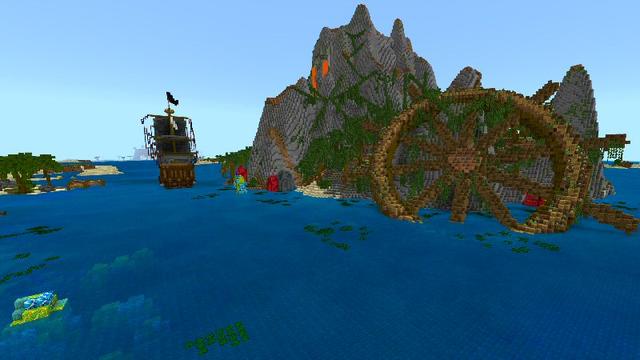 Screenshot of the Minecraft Bedrock Marketplace product Blackbeard's Lagoon created by Shaliquinn's Schematics.