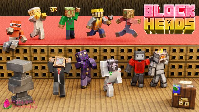 Thumbnail of the Minecraft Bedrock Marketplace product Block Heads created by Shaliquinn's Schematics.