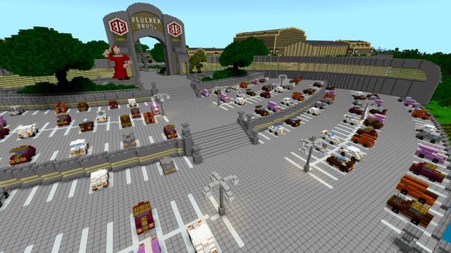 Screenshot of the Minecraft Bedrock Marketplace product Blocker Bros Studios created by Shaliquinn's Schematics.