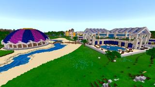 Screenshot of the Minecraft Bedrock Marketplace product Blockiki Resort created by Shaliquinn's Schematics.