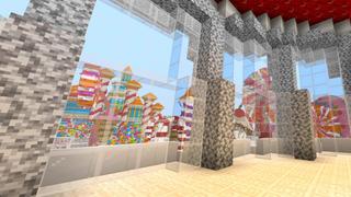 Screenshot of the Minecraft Bedrock Marketplace product Candy Island created by Shaliquinn's Schematics.