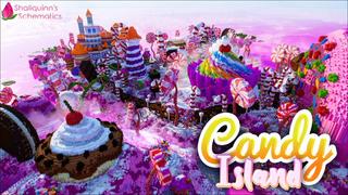 Thumbnail of the Minecraft Bedrock Marketplace product Candy Island created by Shaliquinn's Schematics.