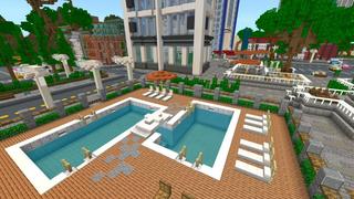 Screenshot of the Minecraft Bedrock Marketplace product City Center created by Shaliquinn's Schematics.