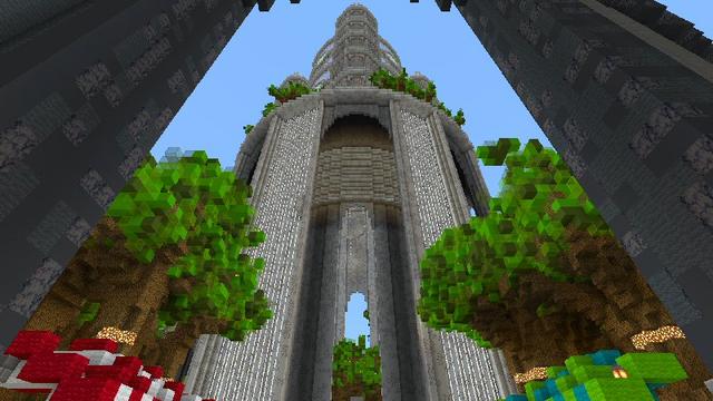 Screenshot of the Minecraft Bedrock Marketplace product City in the Sea created by Shaliquinn's Schematics.