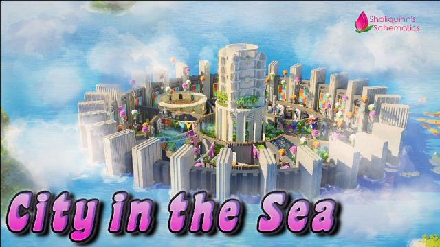 Thumbnail of the Minecraft Bedrock Marketplace product City in the Sea created by Shaliquinn's Schematics.