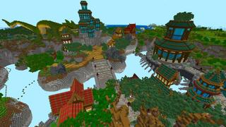 Screenshot of the Minecraft Bedrock Marketplace product City in the Sky created by Shaliquinn's Schematics.