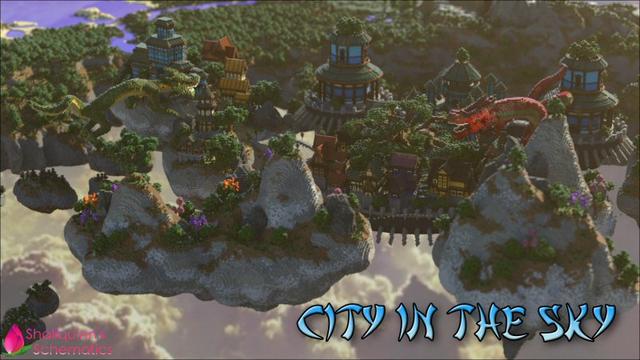 Thumbnail of the Minecraft Bedrock Marketplace product Ciudad en el cielo created by Shaliquinn's Schematics.