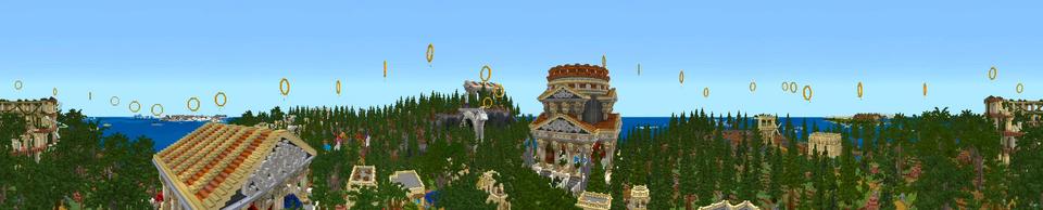 Panorama of the Minecraft Bedrock Marketplace product City of Argos created by Shaliquinn's Schematics.