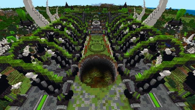 Screenshot of the Minecraft Bedrock Marketplace product Dark Citadel created by Shaliquinn's Schematics.
