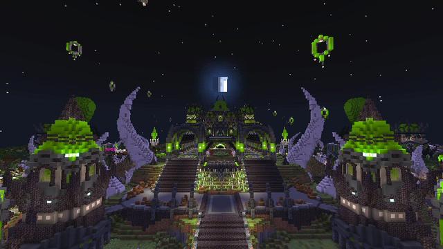 Screenshot of the Minecraft Bedrock Marketplace product Dark Citadel created by Shaliquinn's Schematics.