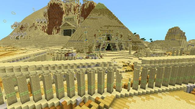 Screenshot of the Minecraft Bedrock Marketplace product Desert Tomb created by Shaliquinn's Schematics.