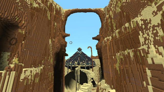 Screenshot of the Minecraft Bedrock Marketplace product Desert Tomb created by Shaliquinn's Schematics.