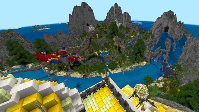 Screenshot of the Minecraft Bedrock Marketplace product Dinosaur Paradise created by Shaliquinn's Schematics.