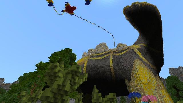 Screenshot of the Minecraft Bedrock Marketplace product Dinosaur Paradise created by Shaliquinn's Schematics.