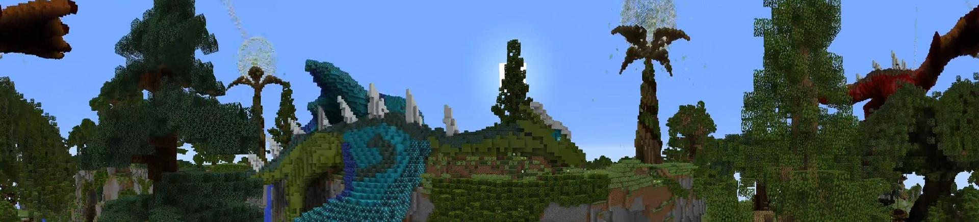 Panorama of the Minecraft Bedrock Marketplace product Dragon Nest created by Shaliquinn's Schematics.