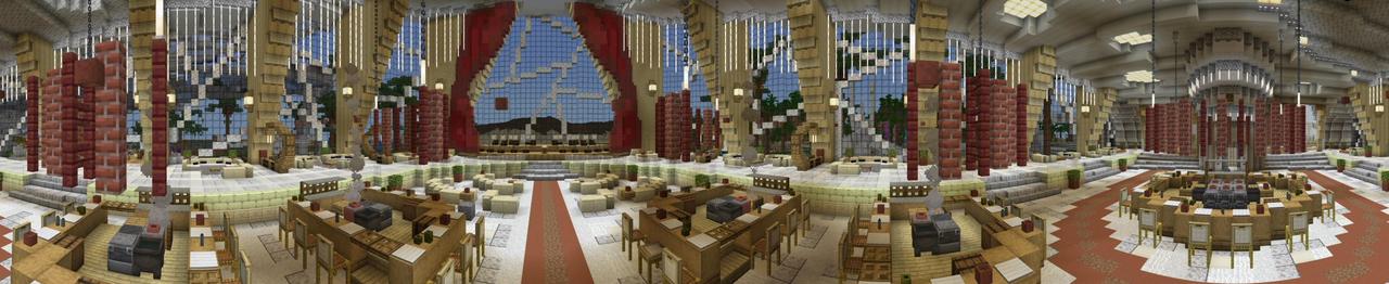 Panorama of the Minecraft Bedrock Marketplace product Dream Vacation created by Shaliquinn's Schematics.