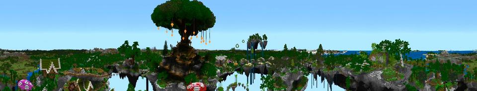 Panorama of the Minecraft Bedrock Marketplace product Escape Sky Island created by Shaliquinn's Schematics.