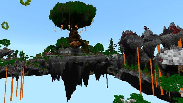 Screenshot of the Minecraft Bedrock Marketplace product Escape Sky Island created by Shaliquinn's Schematics.