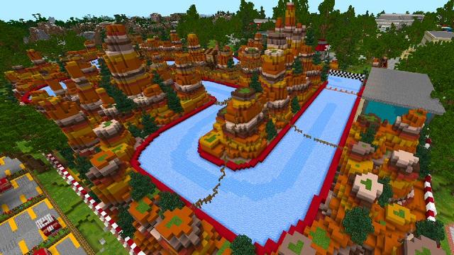 Screenshot of the Minecraft Bedrock Marketplace product Family Fun Center created by Shaliquinn's Schematics.