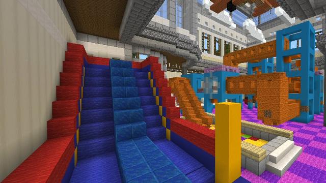 Screenshot of the Minecraft Bedrock Marketplace product Family Fun Center created by Shaliquinn's Schematics.