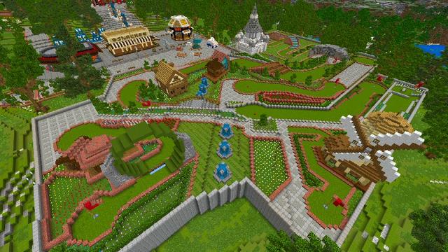 Screenshot of the Minecraft Bedrock Marketplace product Family Fun Center created by Shaliquinn's Schematics.