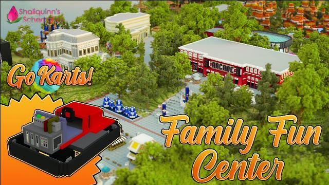 Thumbnail of the Minecraft Bedrock Marketplace product Family Fun Center created by Shaliquinn's Schematics.