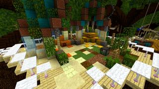 Screenshot of the Minecraft Bedrock Marketplace product Forest Village created by Shaliquinn's Schematics.