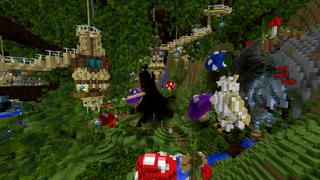 Screenshot of the Minecraft Bedrock Marketplace product Forest Village created by Shaliquinn's Schematics.