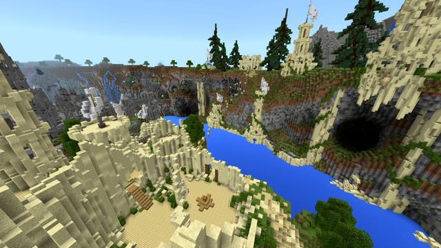 Screenshot of the Minecraft Bedrock Marketplace product Four Kingdoms created by Shaliquinn's Schematics.