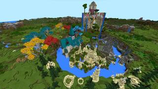Screenshot of the Minecraft Bedrock Marketplace product Four Kingdoms created by Shaliquinn's Schematics.